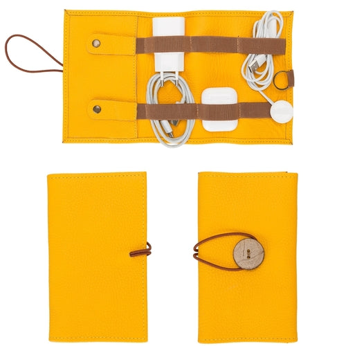 Salida Travel Pouch and Premium Leather Cable Organizer