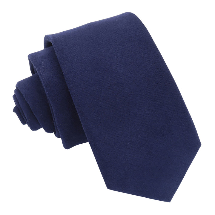 Suede Slim Tie - Indigo