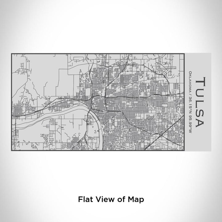 Tulsa - Oklahoma Map Insulated Bottle