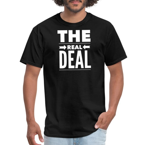 Mens Unisex T-shirt - the Real Deal Graphic Tee