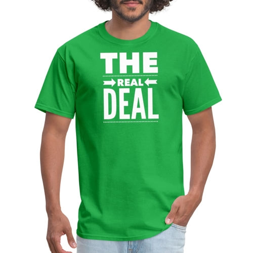 Mens Unisex T-shirt - the Real Deal Graphic Tee