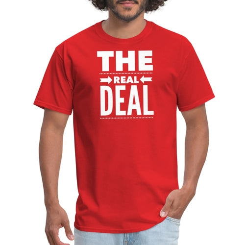 Mens Unisex T-shirt - the Real Deal Graphic Tee
