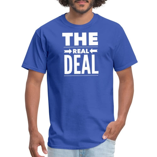 Mens Unisex T-shirt - the Real Deal Graphic Tee