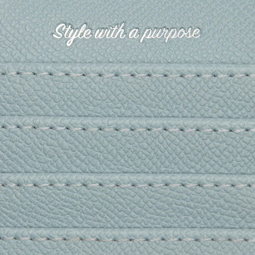 Willow Light Blue Coin and Card Holder